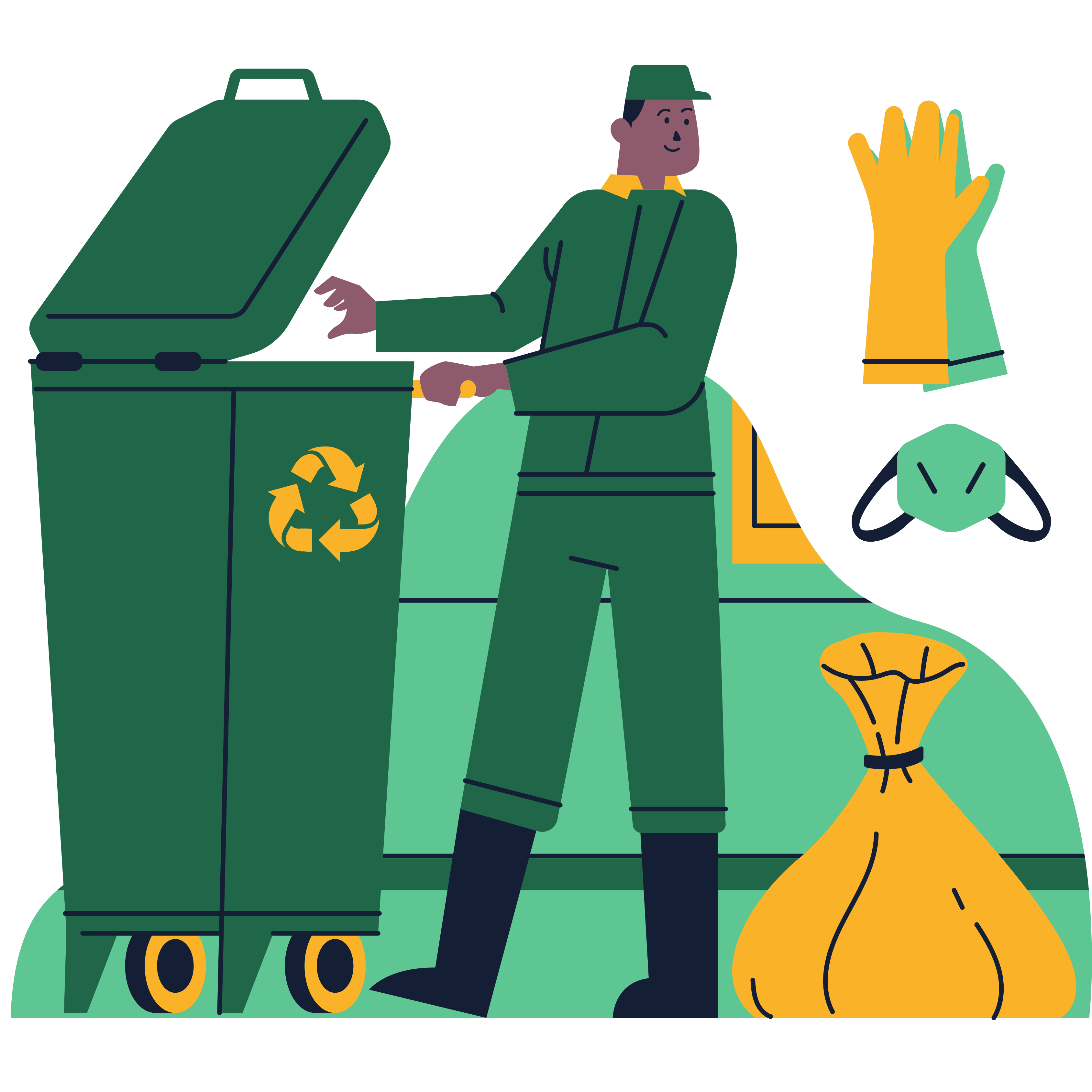 Waste picker at work